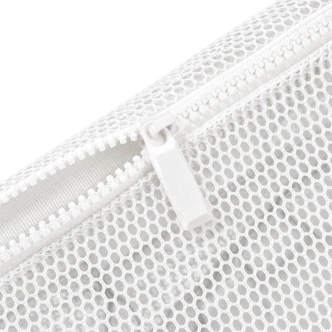 Bauchtasche Netz Transparent Look Weiß