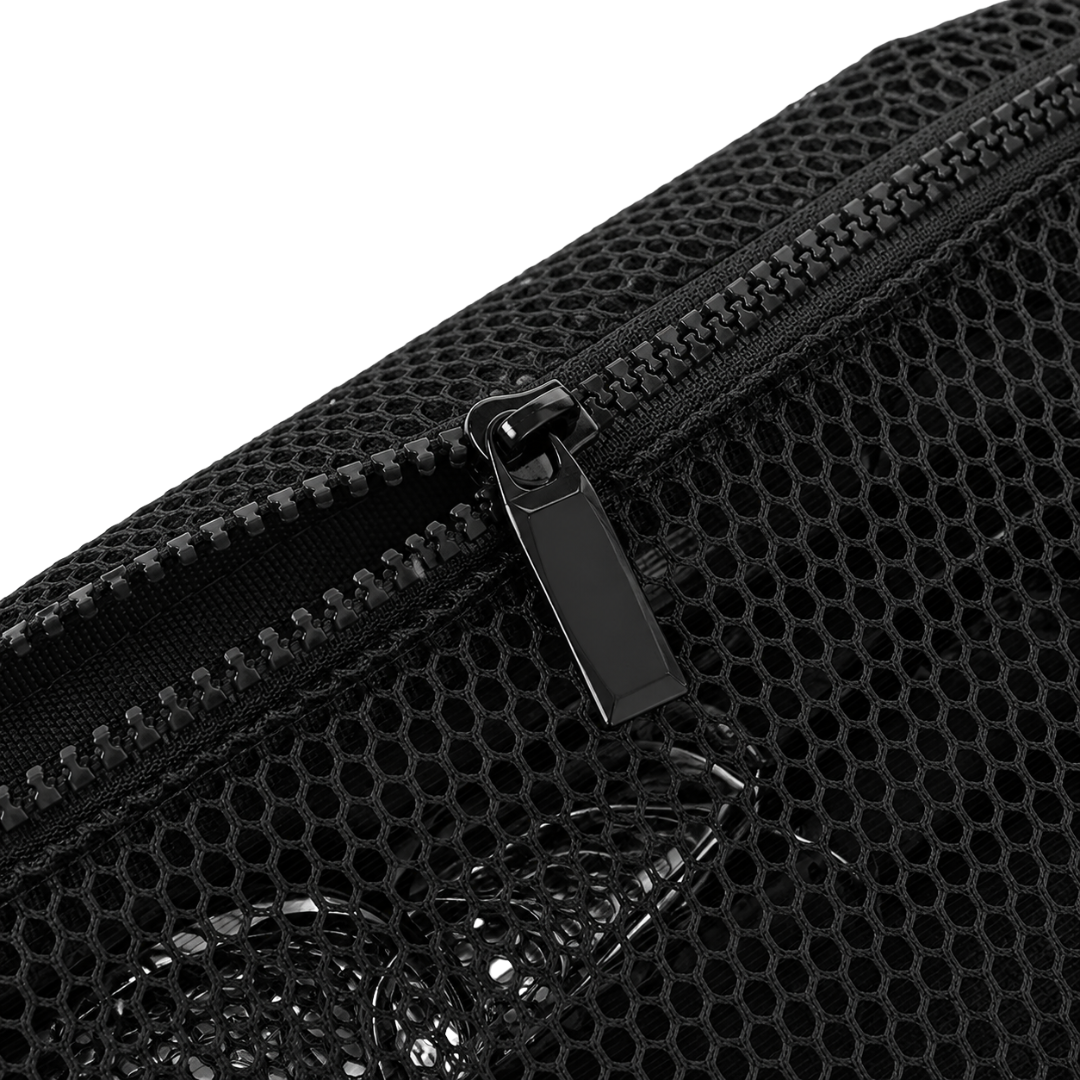 Bauchtasche Netz Transparent Look Schwarz
