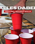 Beer Pong Tisch Set "Schaffung des Bieres" inkl. 50 Becher & 8 Bälle