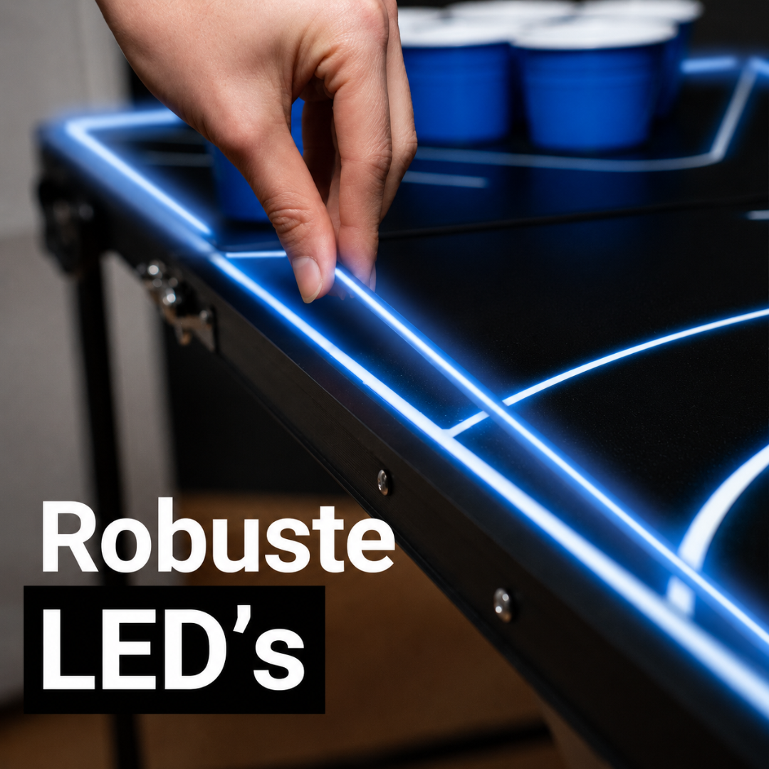 Beer Pong Tisch LED NEON
