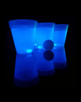 Leuchtendes Beer Pong Set, blau/grün - 14 teilig - FestivalStuff