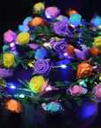 LED Blumenkranz Bunt - FestivalStuff