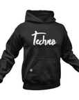 Calligraphic Techno Premium Hoodie (schwarz) - FestivalStuff