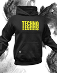 Yellow Techno Premium Hoodie - FestivalStuff