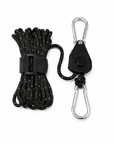 4m Zeltspannleine Schwarz mit Ratsche