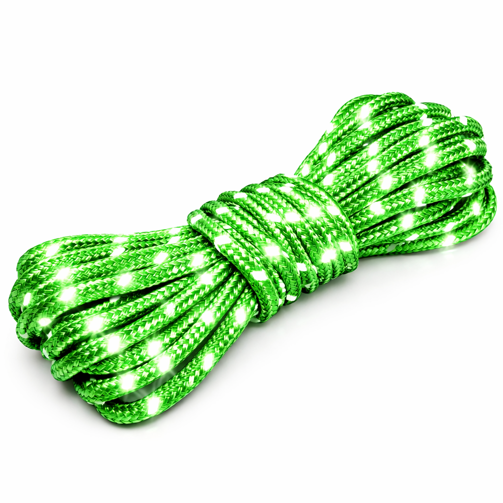 4m Zeltspannleine Grün mit Ratsche