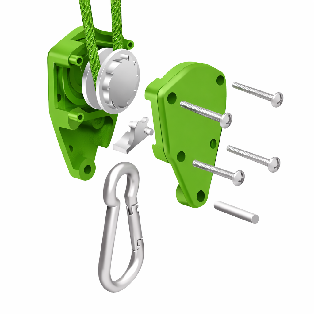 4m Zeltspannleine Grün mit Ratsche