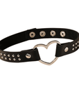 Choker Halsband mit Herz in Leder Optik - FestivalStuff