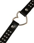 Choker Halsband mit Herz in Leder Optik - FestivalStuff