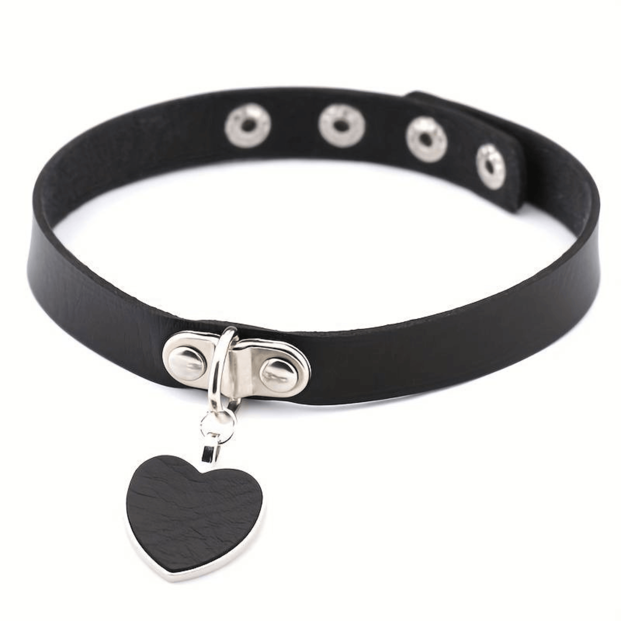 Choker Halsband mit Herz und Kette - FestivalStuff