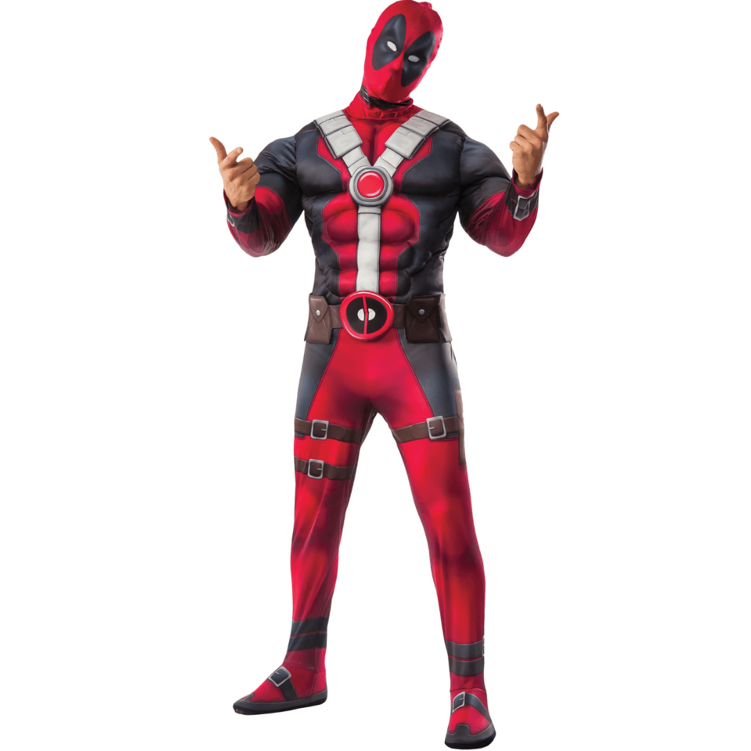 Deadpool™-Kostüm Marvel™-Linzenzartikel rot-schwarz