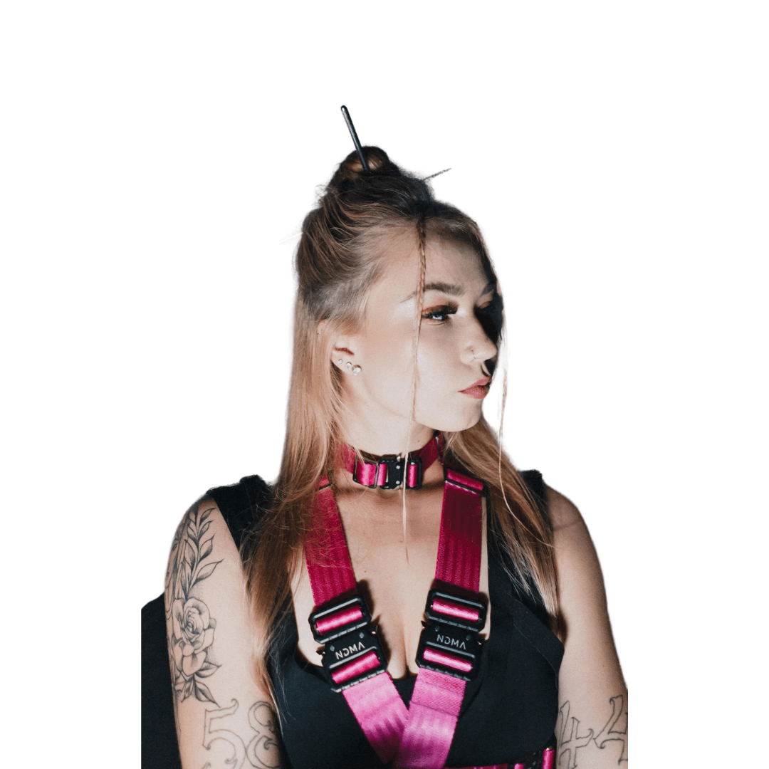 NDMAxGINA Alicia Choker -Electric Fuchsia - FestivalStuff