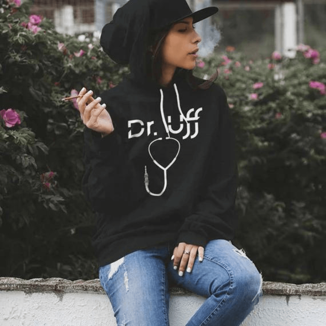 Dr. Uff Premium Hoodie (schwarz) - FestivalStuff