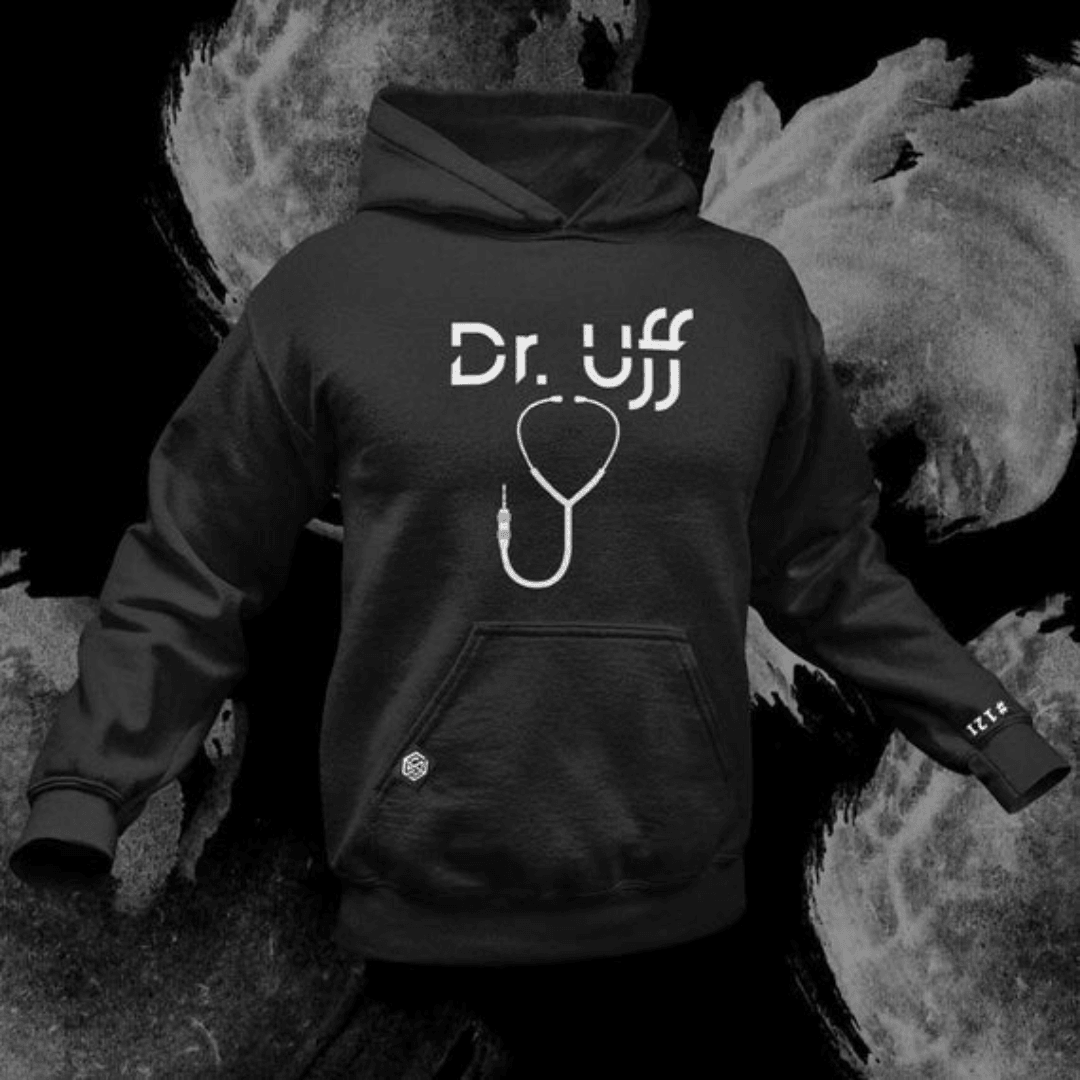 Dr. Uff Premium Hoodie (schwarz) - FestivalStuff