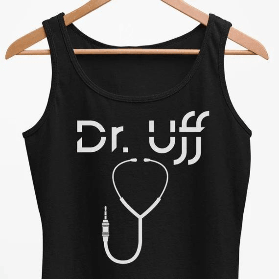 Dr. Uff Tank Top (schwarz) - FestivalStuff