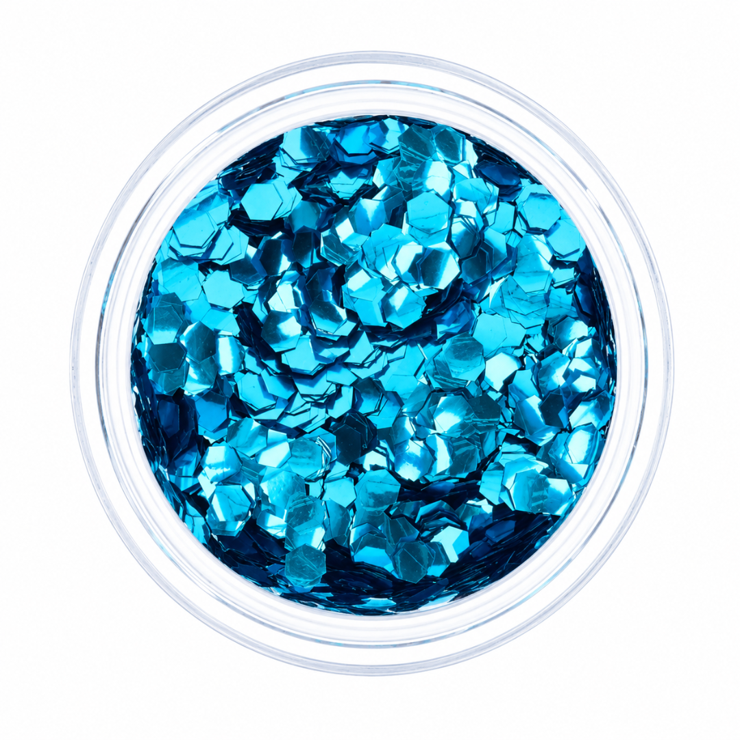 Eco Bio Glitzer Blau