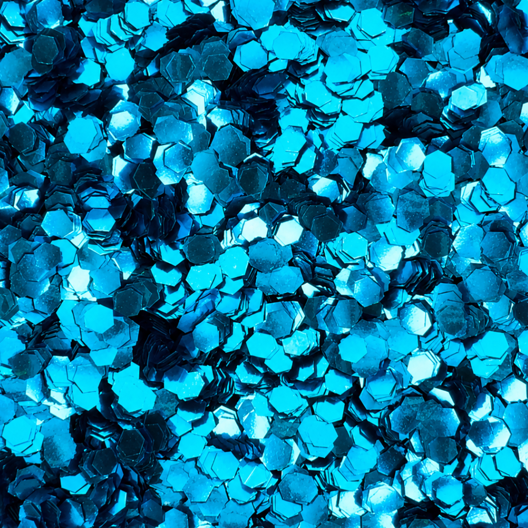 Eco Bio Glitzer Blau