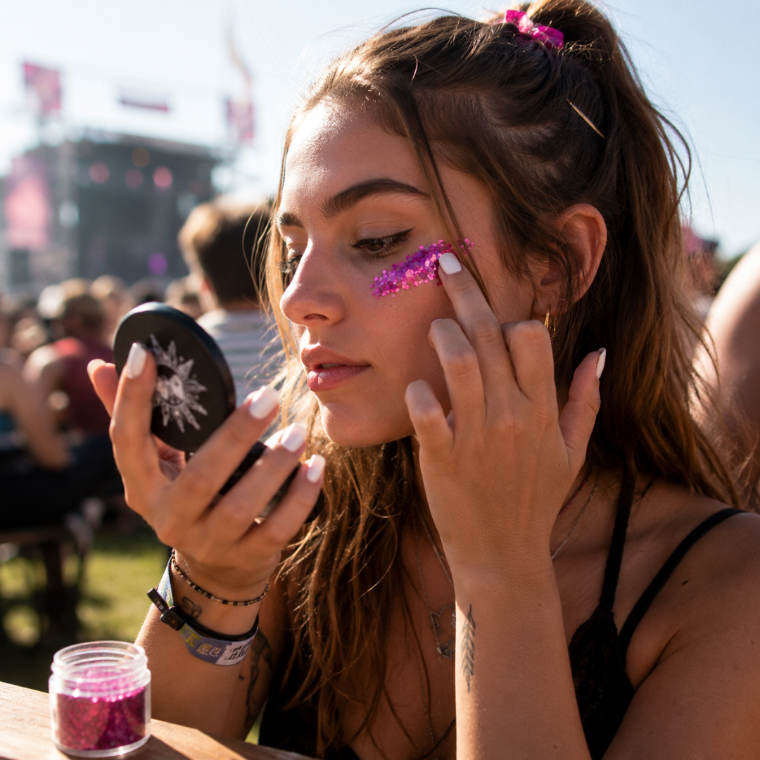 Eco Bio Glitzer Dark Rose