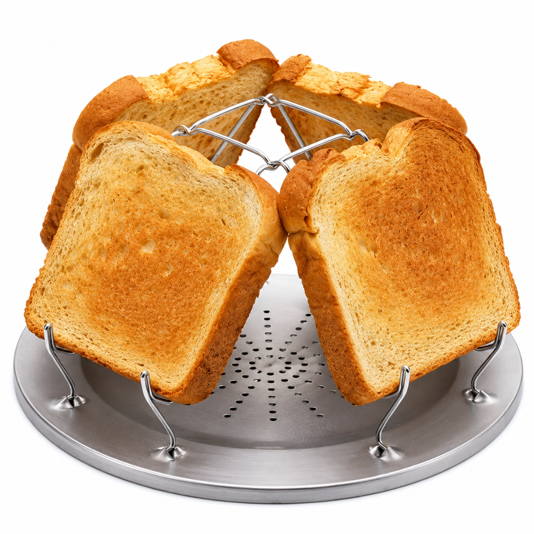 Edelstahl Toastständer für Gaskocher