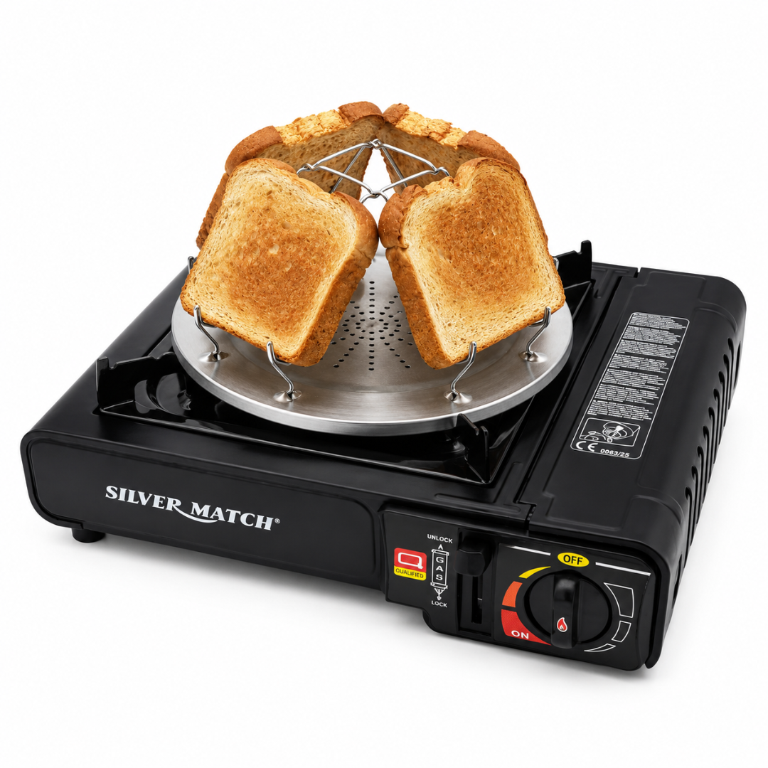 Edelstahl Toastständer für Gaskocher