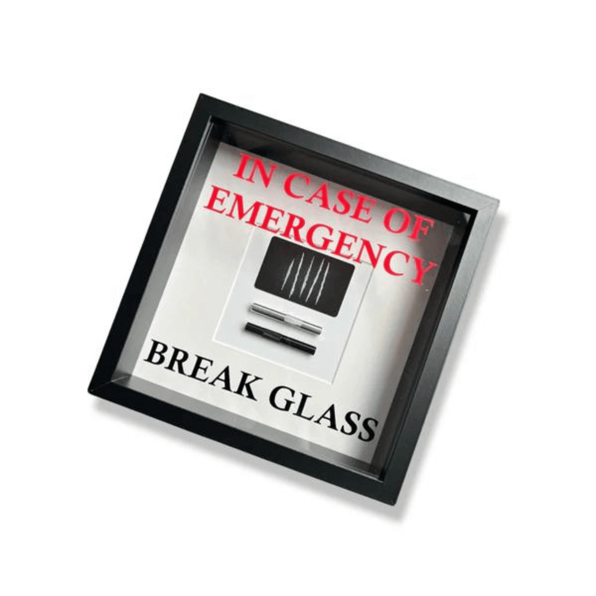 Wandbild/Bild „In Emergency Break Glass - Lines“ Spaß im Rahmen - FestivalStuff