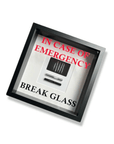 Wandbild/Bild „In Emergency Break Glass - Lines“ Spaß im Rahmen - FestivalStuff