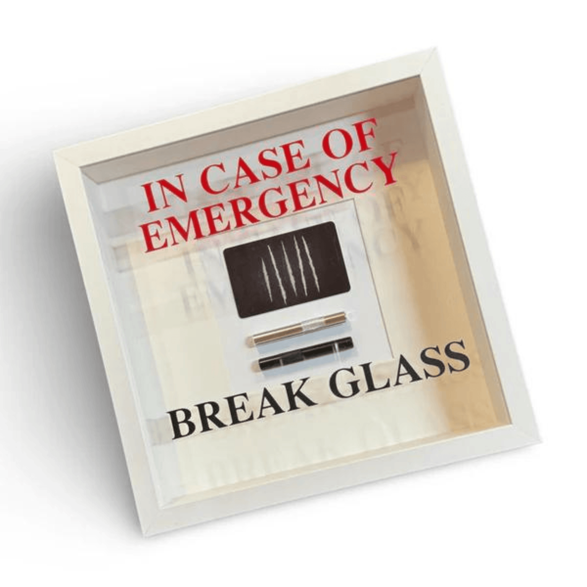 Wandbild/Bild „In Emergency Break Glass - Lines“ Spaß im Rahmen - FestivalStuff