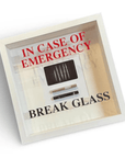 Wandbild/Bild „In Emergency Break Glass - Lines“ Spaß im Rahmen - FestivalStuff