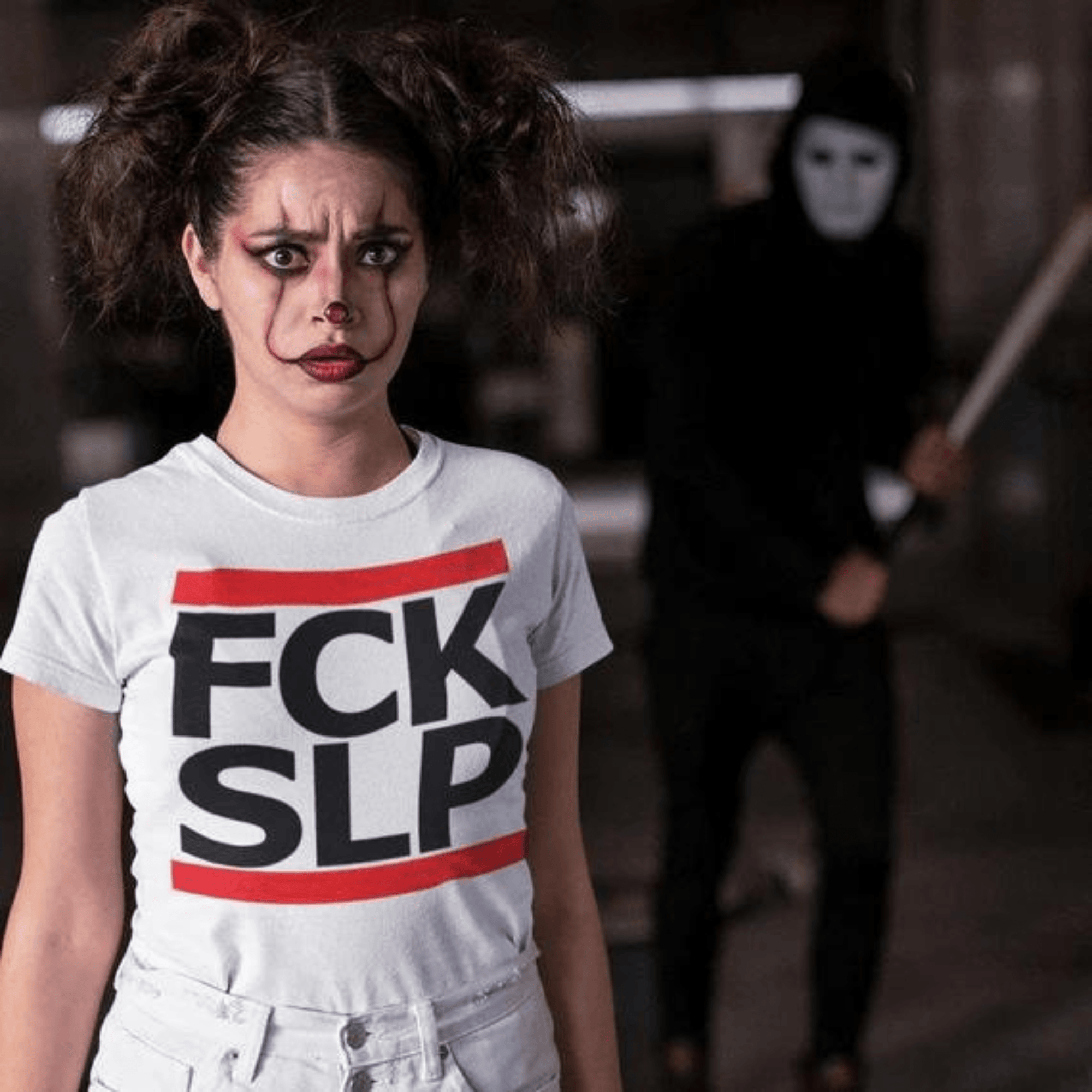 FCK SLP / F*ck Sleep T-Shirt (schwarz oder weiß / Frauen) - FestivalStuff