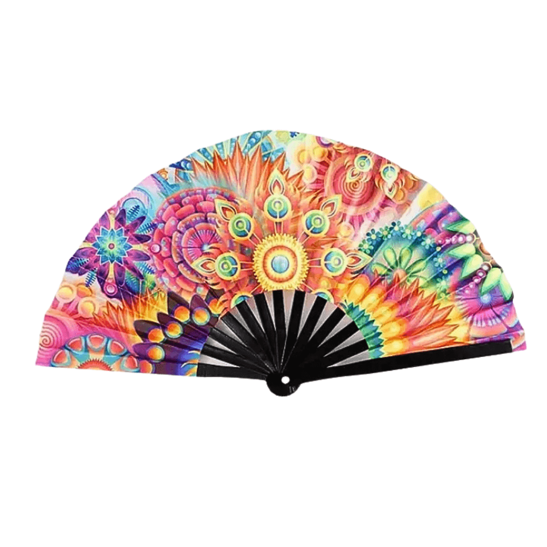 XXL Fächer 64cm Psychedelisch - FestivalStuff