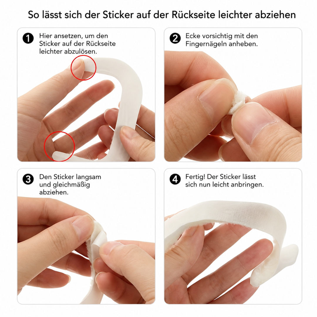 Fake Bart Set 60-teilig – Selbstklebende Schnurrbärte