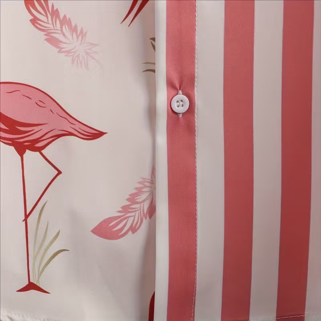 Festival Outfit Flamingo 2-teiliges Rosa