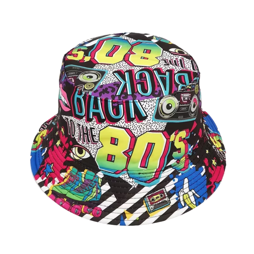 Fischerhut Graffitti 80er