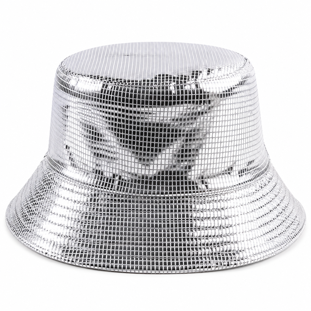 Fischerhut Metallic Silber