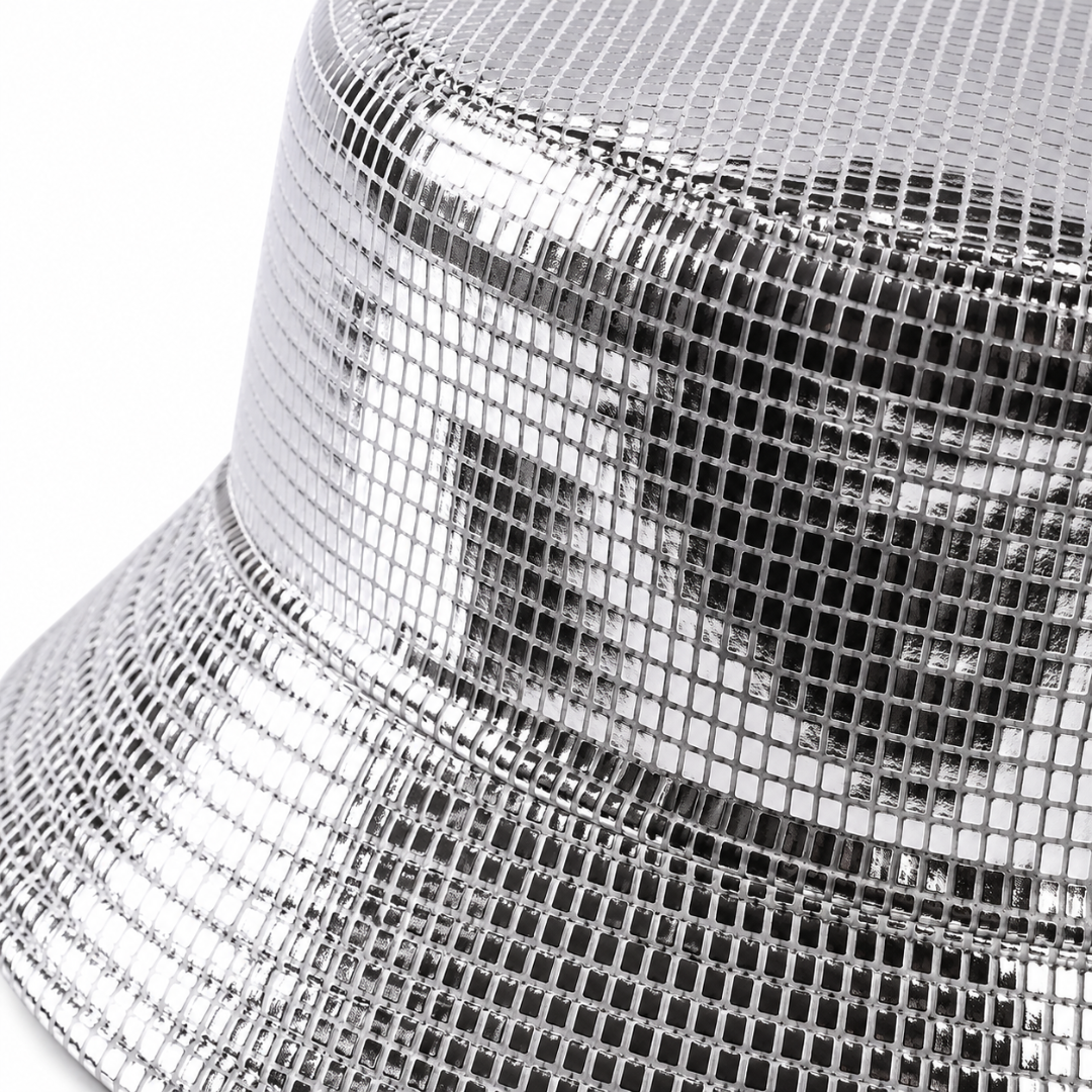 Fischerhut Metallic Silber