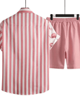 Flamingo 2-teiliges Herren-Outfit Rosa - FestivalStuff