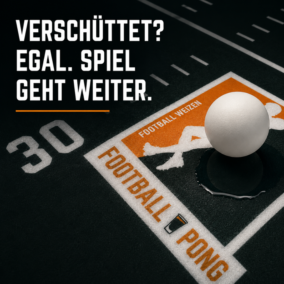 Footballpong Starterset mit Spielmatte, 50 Bechern & 6 Bällen