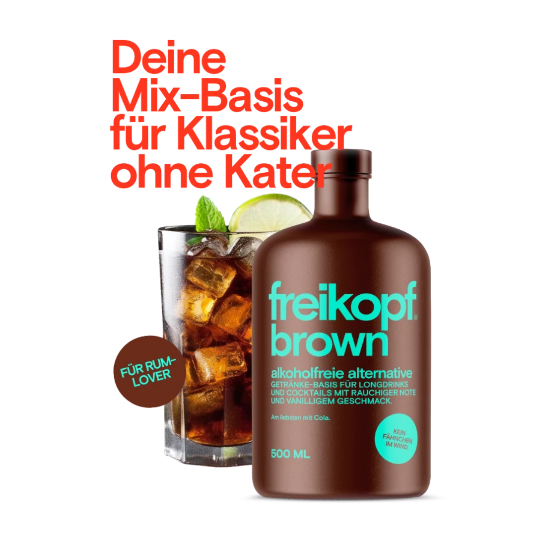 Freikopf Brown 500 ml – Alkoholfreier Rum