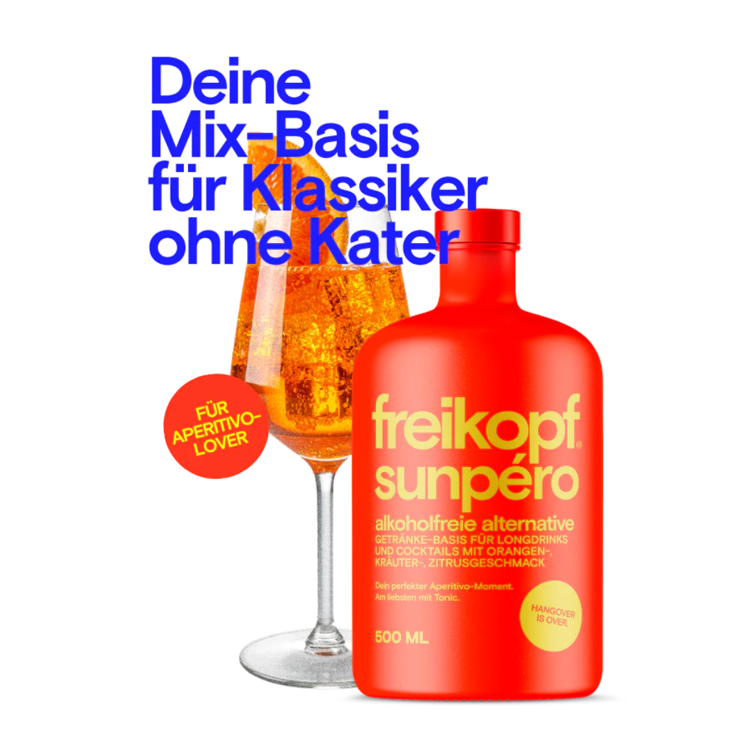 Freikopf Sunpéro 500 ml – Alkoholfreie Aperitivo-Basis