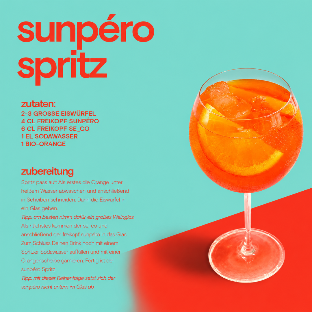 Freikopf Sunpéro 500 ml – Alkoholfreie Aperitivo-Basis