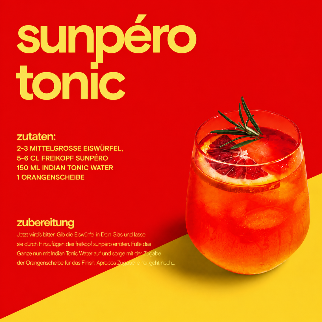 Freikopf Sunpéro 500 ml – Alkoholfreie Aperitivo-Basis