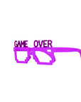 Brille Game Over Pink/Blau