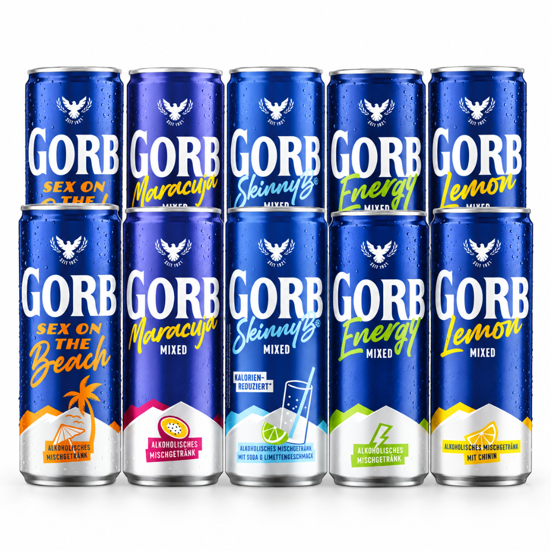 Gorbatschow Ready to Drink Mix Set 10 Dosen 5 Sorten