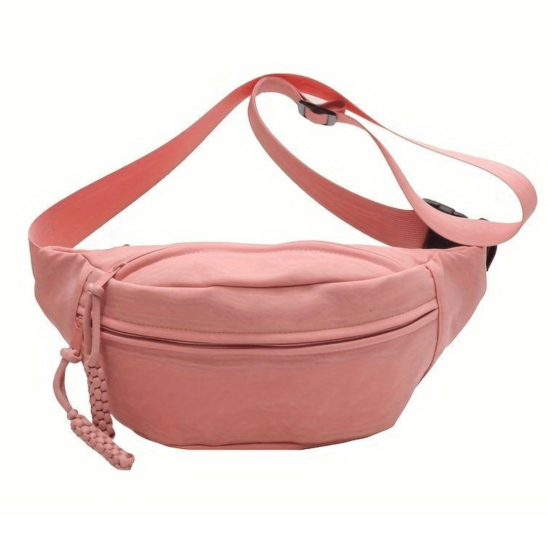 Große Bauchtasche in Rosa mit drei Fächern - FestivalStuff