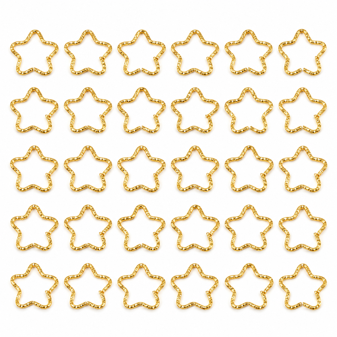 Haarringe Sterne Gold