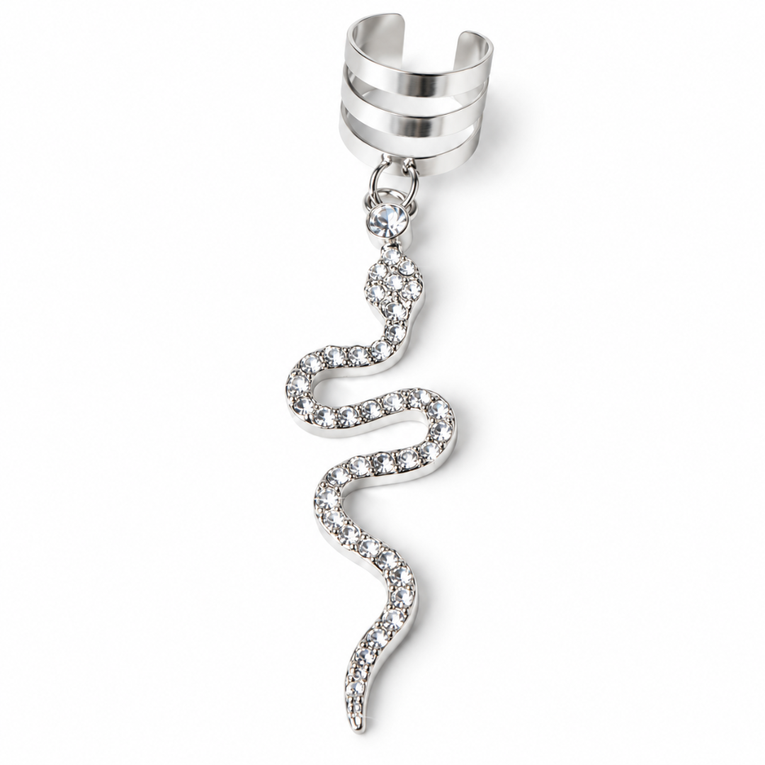 Hair Cuffs Schlange Silber 5 Stück