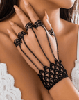 Edele Handkette in Schwarz - FestivalStuff