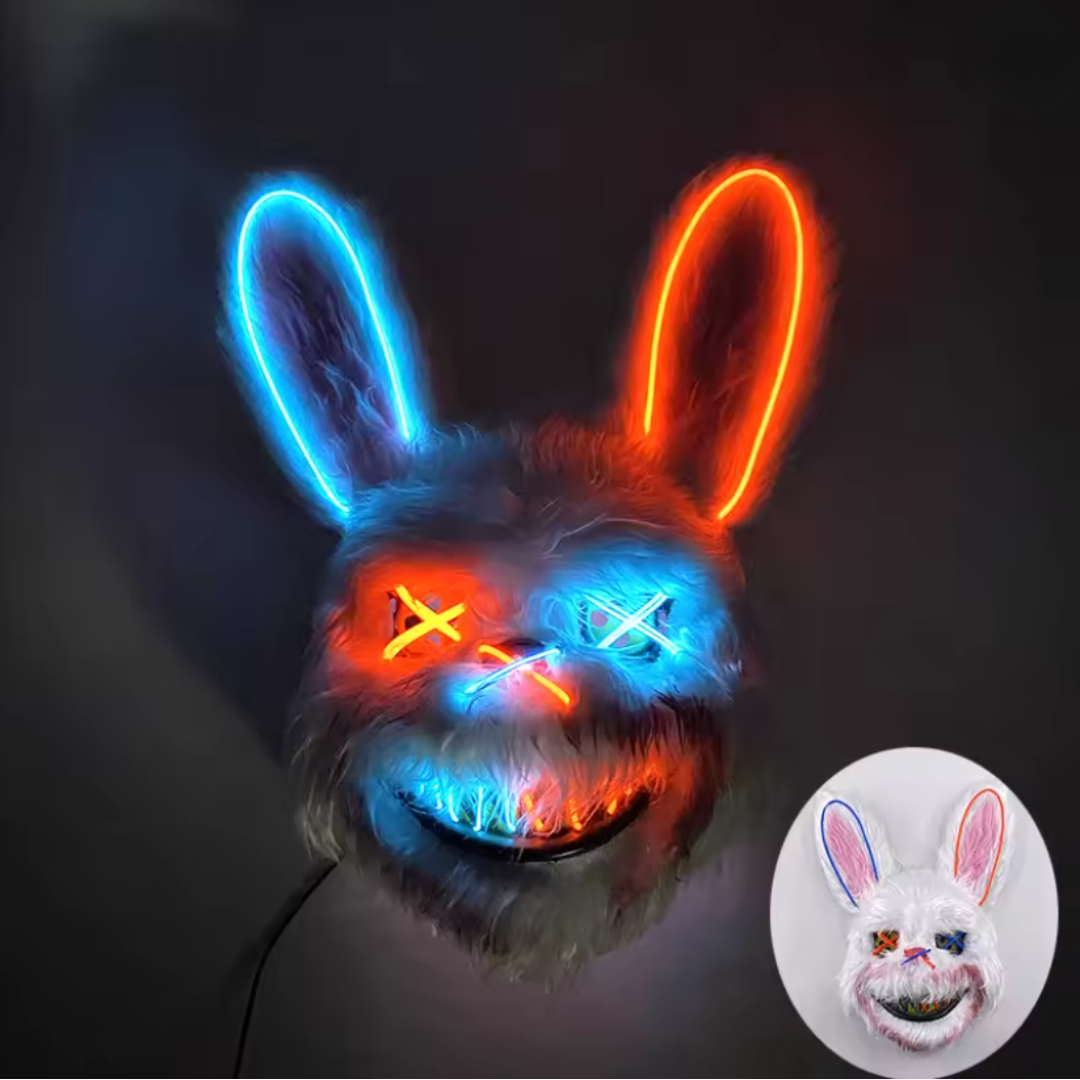 X leuchtende Maske Hase