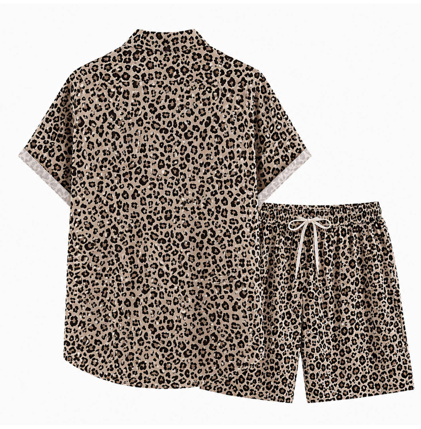 Herren Outfit Leopard 2- teilig