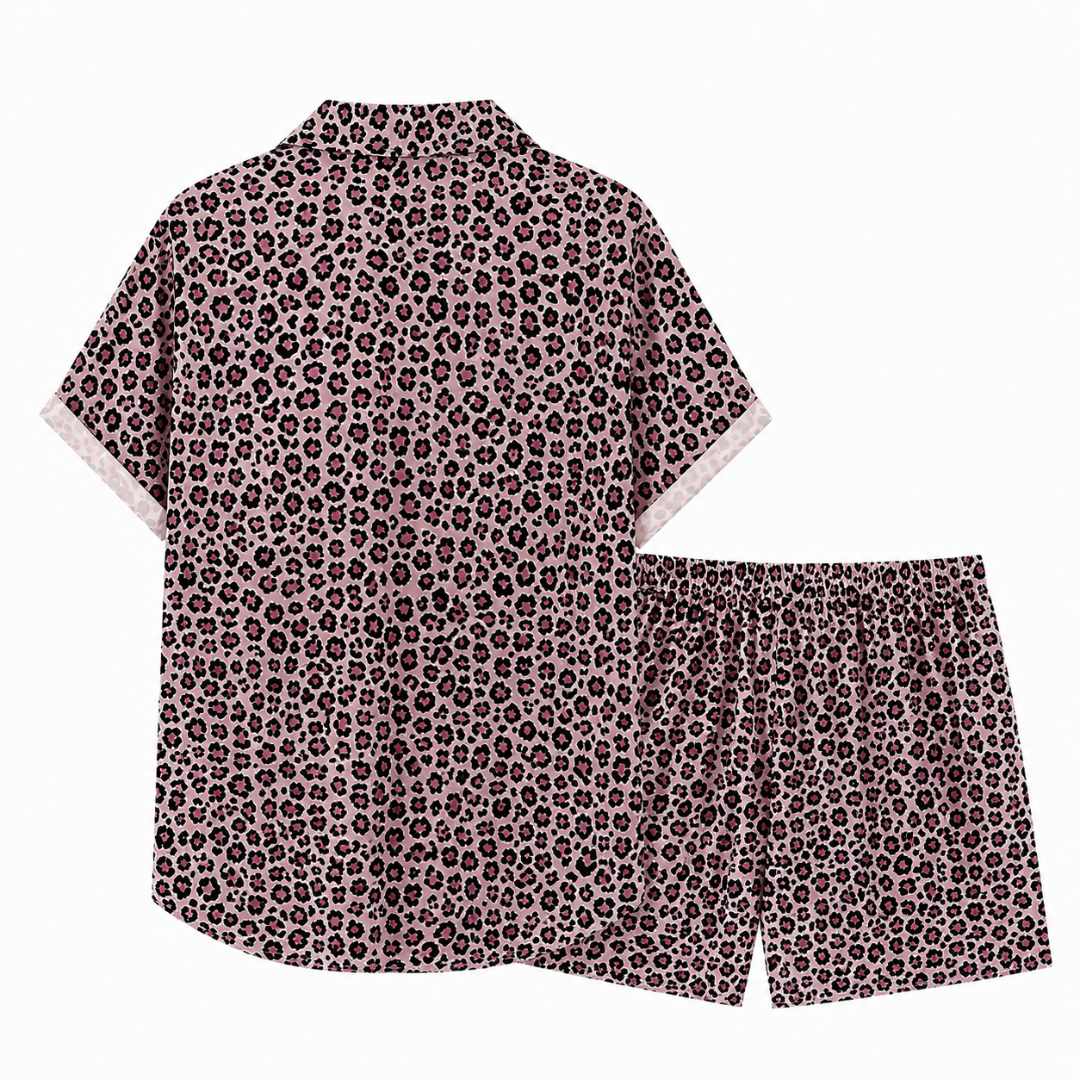 Herren Festival Outfit Leo Vibes Rosa 2-teilig